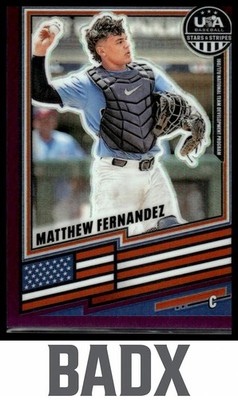 2026 Panini Stars & Stripes Prizm MATTHEW FERNANDEZ #144 PURPLE /199
