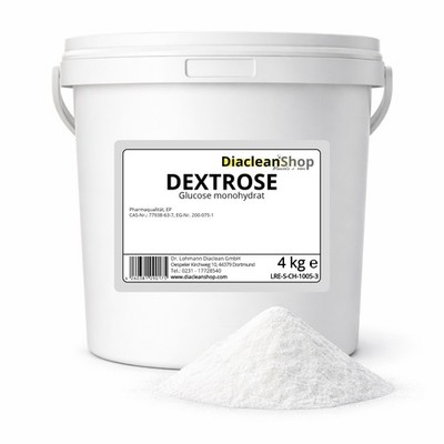 Dextrose Pulver in Pharmaqualität - D(+)-Glucose Monohydrat 4kg