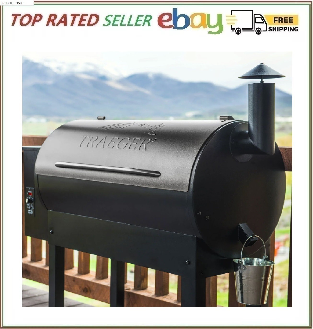 Traeger Renegade Wood Pellet Grill and Smoker, Black