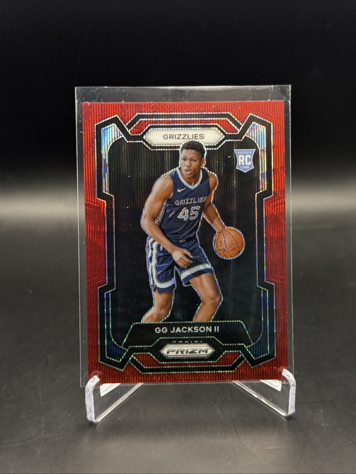 GG JACKSON II 2023-24 Panini Prizm RED WAVE PRIZM ROOKIE RC #179 Grizzlies 🔥🏀