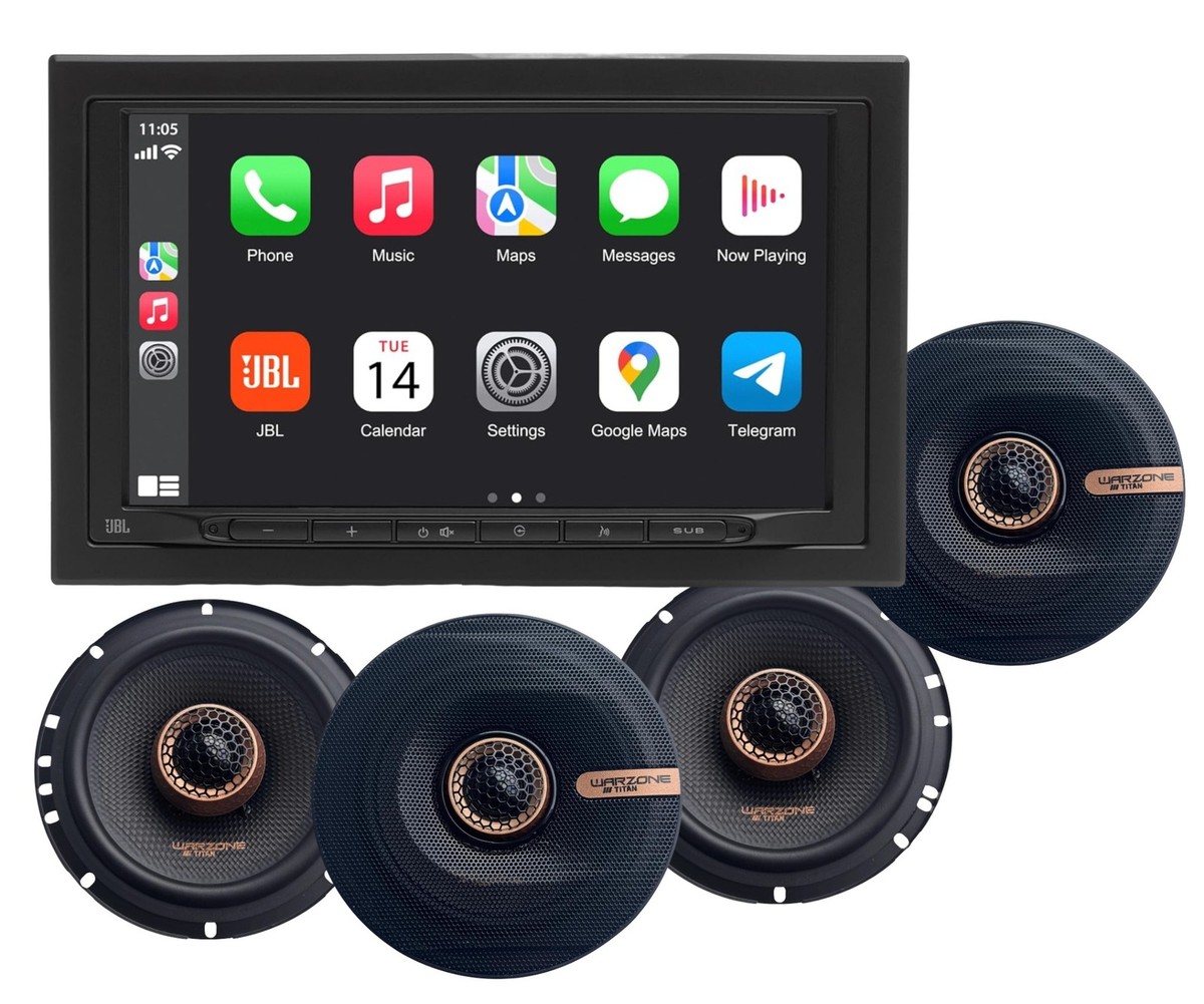 JBL Legend 700 CarPlay & Android Car Stereo + 4x 6.5