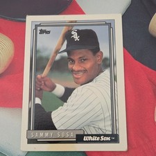 Topps 1992 Sammy Sosa #94 Base Set Chicago White Sox MLB Baseball Card