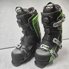 Apex XP Antero Ski Boots  Dual Boa Nanolite Carbon Mens Size 27 Green Black