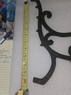 Antique Wroth Iron Outdoor BENCH LEGS ( PAIR ) RH104 — photo 2