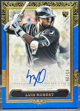 2020 Topps Five Star On-Card Auto Luis Robert RC Blue 1/25 (eBay 1/1 1st Print)