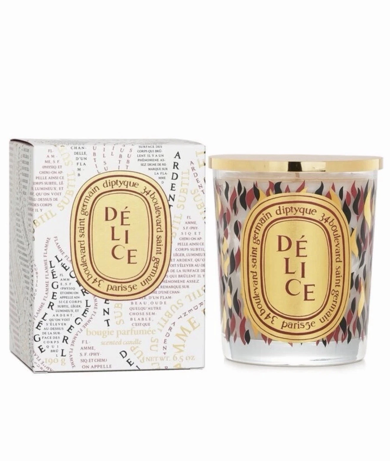 NEW SEALED DIPTYQUE CANDLE DELICE RARE 2023 HOLIDAY LIMITED EDITION 190g