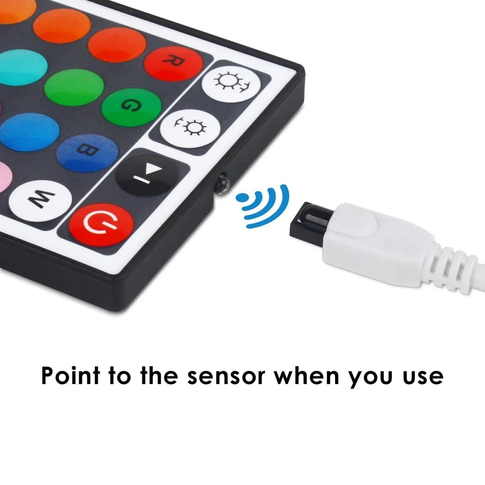 24-44 Key IR Remote Controller Box AC / DC 12V For LED RGB 3528 5050 Light Strip - Image 4 of 4