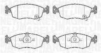 Magneti Marelli Bremsbelagsatz, Scheibenbremse Vorderachse U.A. FüR Fiat, Lancia