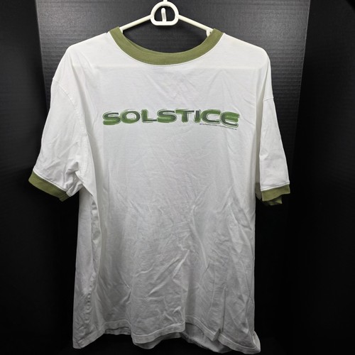 RARE GM Pontiac Solstice Shirt XL - HYP & Burston Marketing, White & Green, Used
