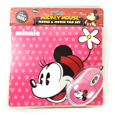 Disney Minnie Mouse Computer Optical Mouse Wired  Mouse Pad