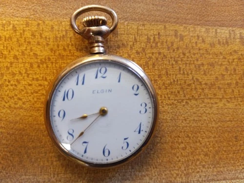 VINTAGE 1911, ELGIN GRADE 354 POCKET WATCH,  15 JEWEL, SIZE 0, 1/2 HUNTER CASE,