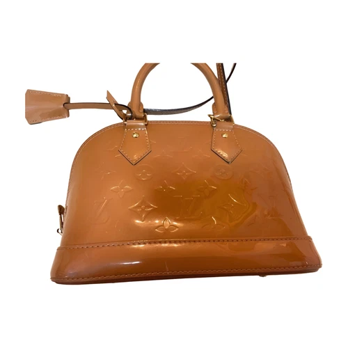 Louis Vuitton Vernis Alma BB Rose Velours M91585 Shoulder Bag Used - Picture 3 of 8