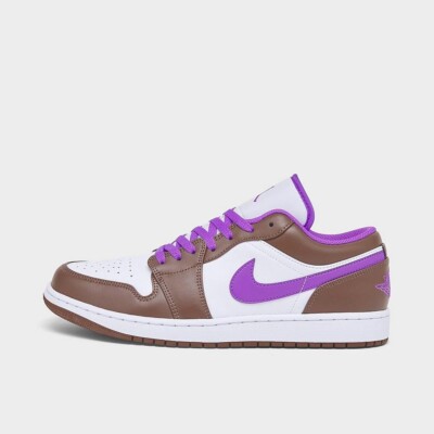 Air Jordan 1 Low Retro Purple Brown Shoes Wild Berry 553558