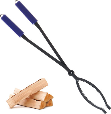 28'' Heavy Duty Firewood Tongs for Indoor Outdoor Camfire Firepit Use