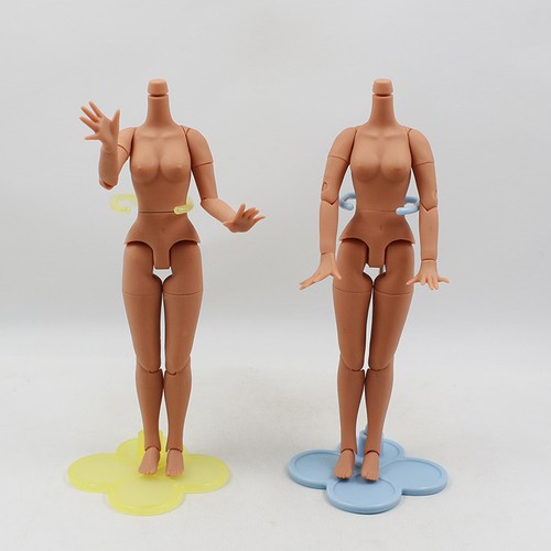 Muñeca desnuda de fábrica Azone piel oscura mejora cuerpo con 9 pares de manos 12" muñeca desnuda de fábrica de 12 - Imagen 4 de 10