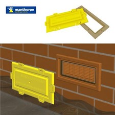 Airbrick Flood Water Defence Protection Cover with Buff Coloured Frame
