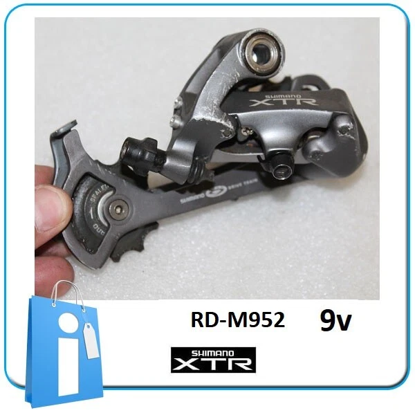 Desviador Trasero 9v Shimano XTR RD M952 MegaNine Old School M952