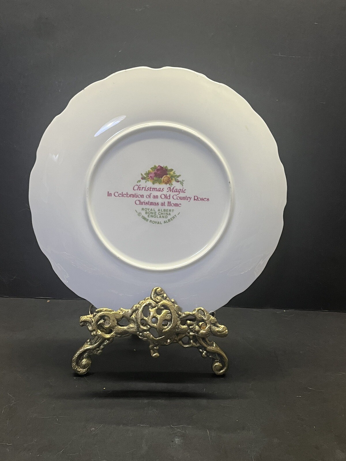 6x Royal Albert Old Country Roses Christmas Plates eBay