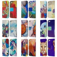OFFICIAL JODY WRIGHT ANIMALS LEATHER BOOK WALLET CASE FOR APPLE iPOD TOUCH MP3