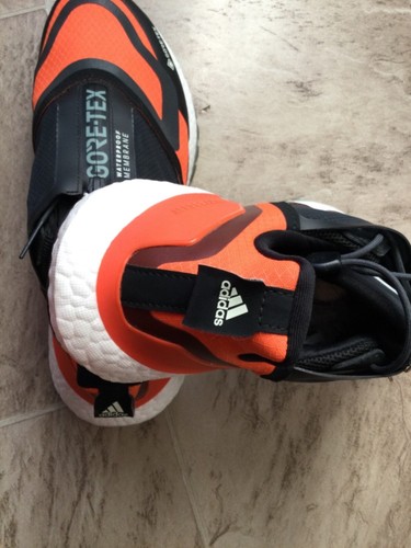 New Adidas ULTRABOOST 22 GTX GoreTex GX9126 Zip Orange Shoes Limited Ed Men 8.5 - Picture 3 of 6