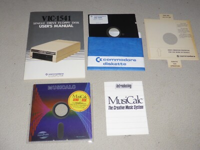 COMMODORE 64 COMPUTER GAME MUSICALC CREATIVE MUSIC SYSTEM VIC-1541 TEST DEMO LOT