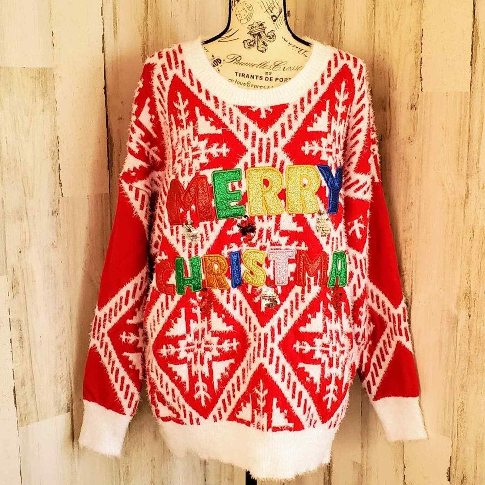 Holiday Time Women's Ugly Christmas Sweater