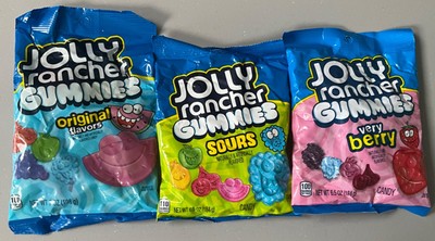 Jolly R's Gummies Sours, Original & Very Berry 198g 3 Beutel USA Import