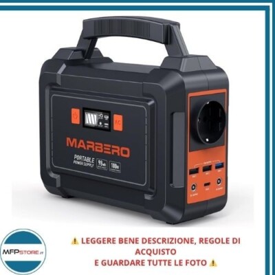 MARBERO 26400mAh Tragbares Kraftwerk 98Wh mit AC, USB Steckdose und Taschenlampe
