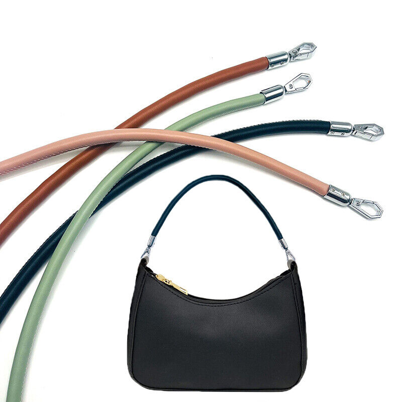 Leather Purse Handles Wallet Straps Replacement DIY Shoulder Bag Detachable  78cm Handbag Handle Belt - Black 