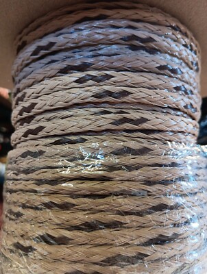 Tan Braided Rope 1/4 x 290 ft. spool of Hollow Braid Polypropylene Rope. Tan/Black | eBay