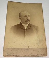 Antique Chief Justice Supreme Court Pennsylvania Judge Thompson Cabinet Photo!