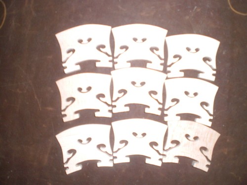 10PCs Baroque Violin Bridge 4/4 size 02# Violin parts student grade bridges - Picture 4 of 5