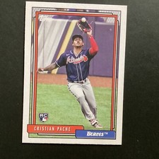 2021 Topps Update 1992 Topps Redux Christian Pache RC #T92-8Ex+