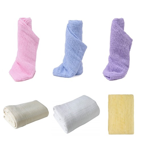 Cot Bed Blankets Cotton Cellular Cot Blanket Baby Blanket Super Soft 100x150 cm.