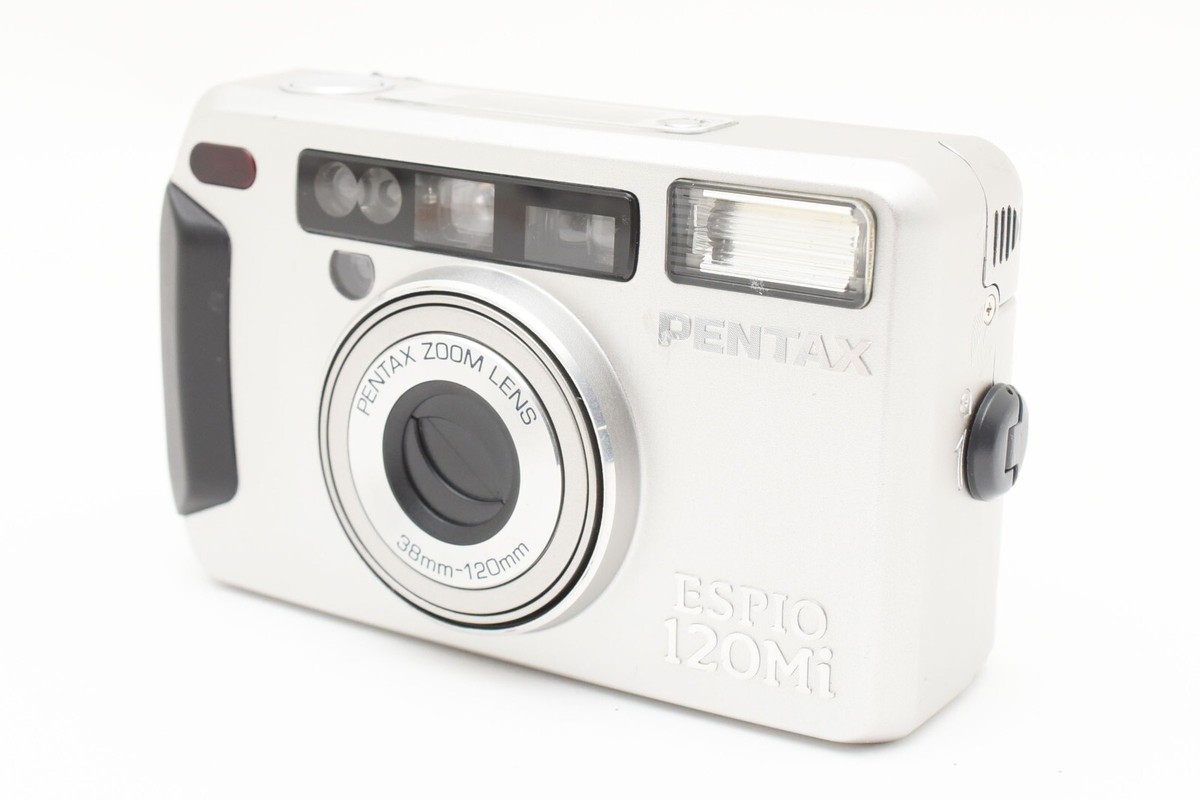 美品 PENTAX ESPIO 120MI #1567 Near MINT] Pentax ESPIO 120Mi Silver 35mm Point & Shoot Film