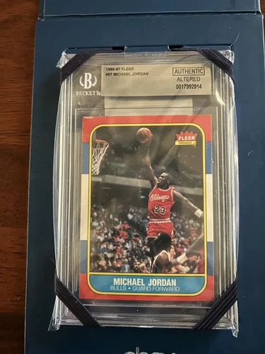 1986-87 Fleer Basketball - #57 Michael Jordan Rookie BGS Authentic Centered HOF