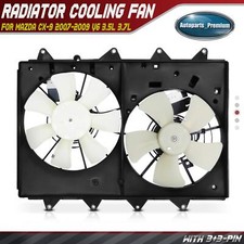 Dual Radiator Cooling Fan w/ Shroud & Controller Assembly for Mazda CX-9 07-09