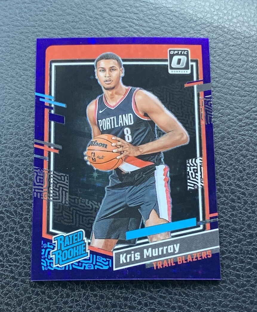 2023-24 OPTIC KRIS MURRAY #213 RATED ROOKIE PURPLE STARS PRIZM FOTL RC /17