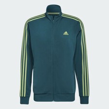 adidas Men's Essentials Warm-Up Tapered 3-Stripes Track Jacket HE4401