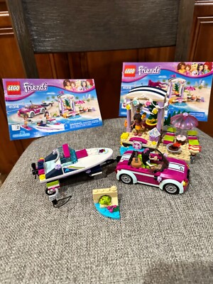 LEGO FRIENDS Andrea's Speedboat Transporter 41316 Complete minus box&spare  parts 673419265140|