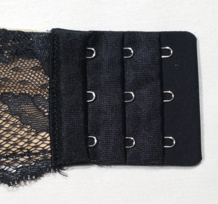 Victoria's Secret Size 34D Black Biofit Multi-Way Bra Strapless Floral Lace