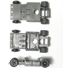 TYCO Factory Promotional Free Rolling Push Display Slot Car WIDE LONG Chassis