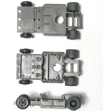 TYCO Factory Promotional Free Rolling Push Display Slot Car WIDE LONG Chassis