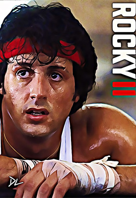 Rocky II ''Sylvester Stallone'' Pop Art Print - 13 x 19 Poster