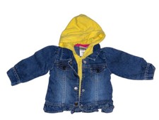 girls Arizona Jeans Co layered jean jacket size 3-6 m
