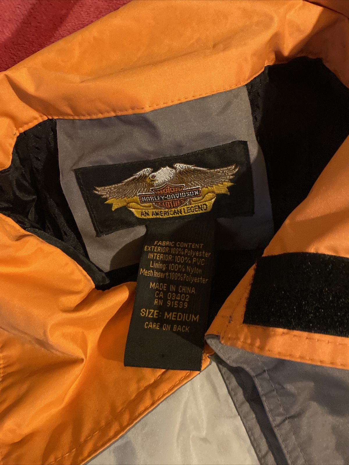 harley davidson reflective jacket Size Medium 915… - image 8