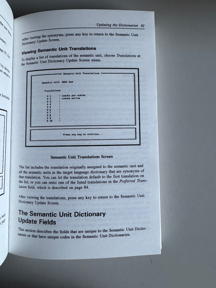 GLOBALINK POWER TRANSLATORSPANISH TO/FROM ENGLISH USER'S 1993