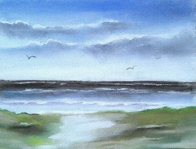 Genuine Pastel Dunes 21x27.5