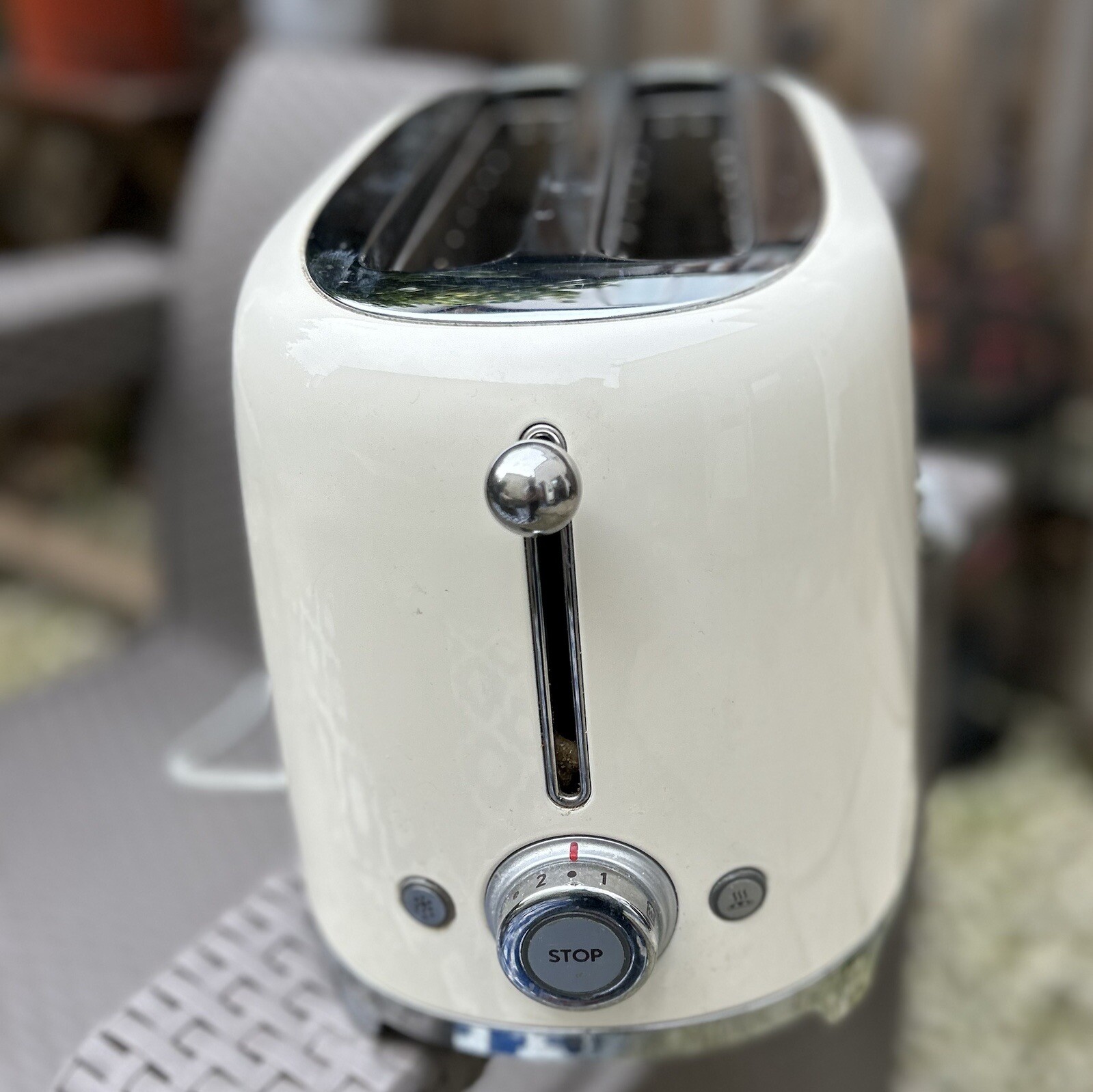 SMEG Cream TSF02CRUK 50's Style 4Slice Long Slot Toaster Spare Or