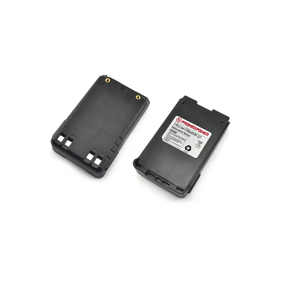 Li-Ion Battery for BP-227 Icom Radios IC-F50V, IC-F60V, IC-V85, IC-M88 (1700mAh) - Image 4 of 4